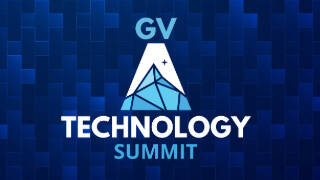 Tech Summit Logo with blue background